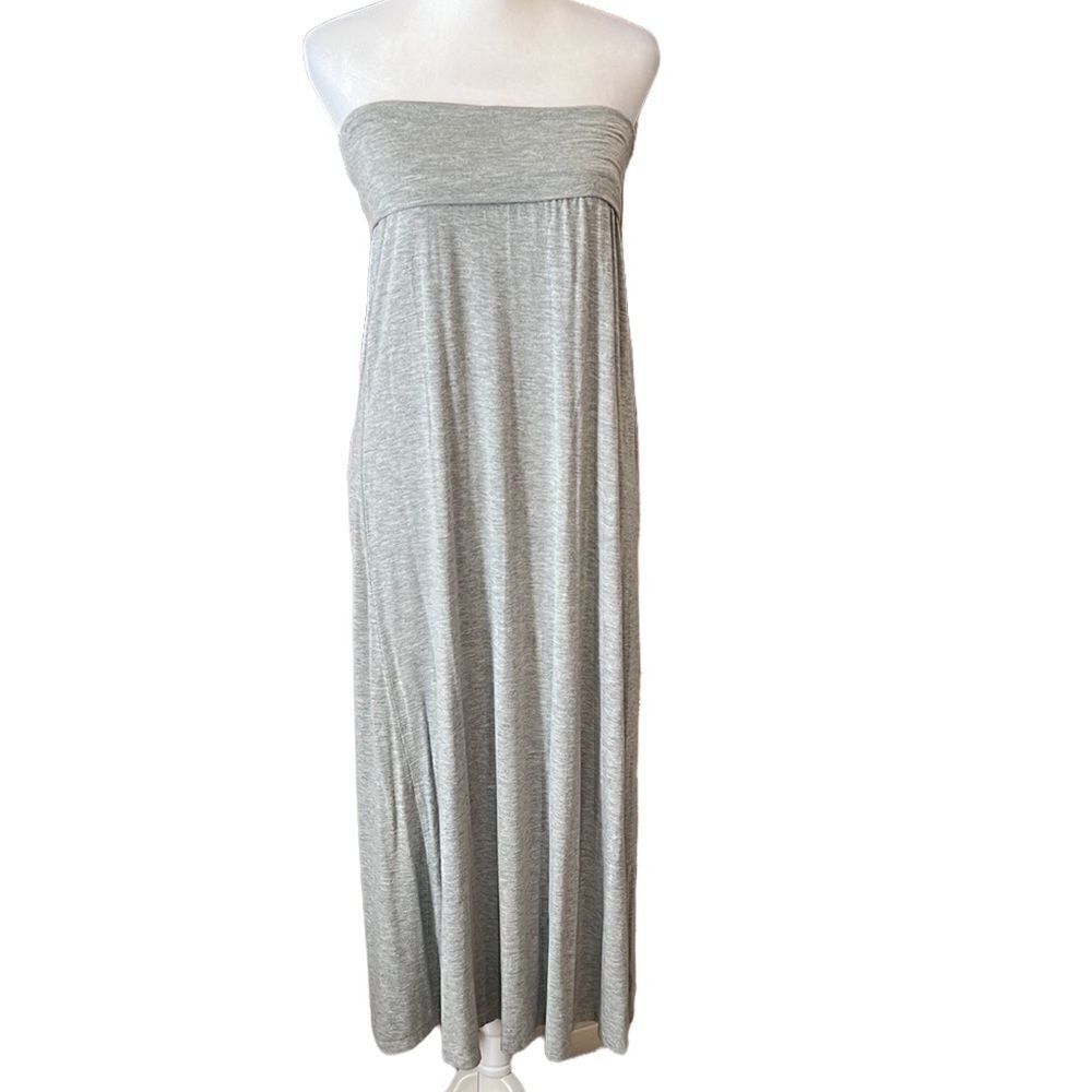 Kismet heathered grey maxi skirt or strapless dress so many style options GUC